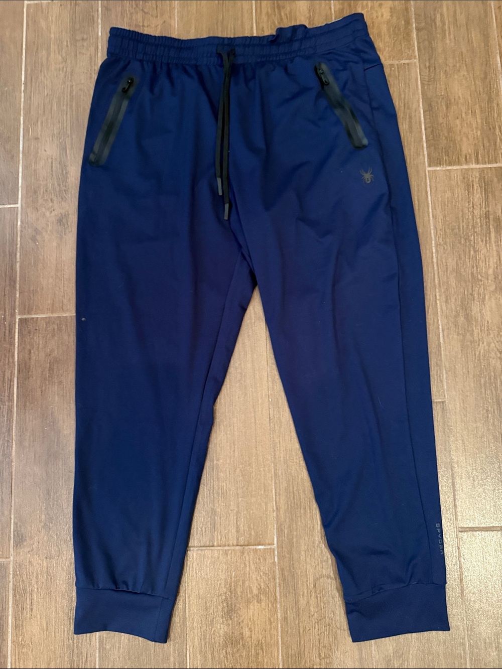 Spyder Navy Blue Men's Jogger Sweatpants with Zip Pockets